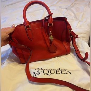 Alexander McQueen sold out bag!! Beautiful red calf skin pebble leather.